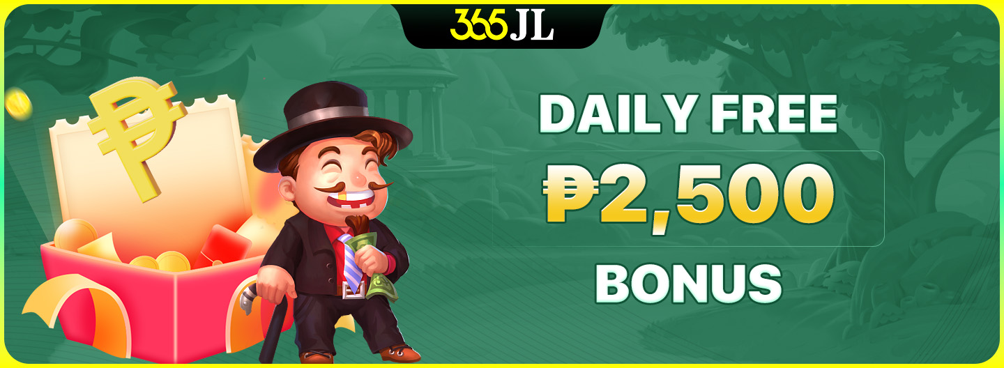 Daily Free P2,500 Bonus banner